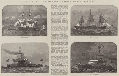 女王のジュビリー海軍レビューで船 作： Edwin Weedon
